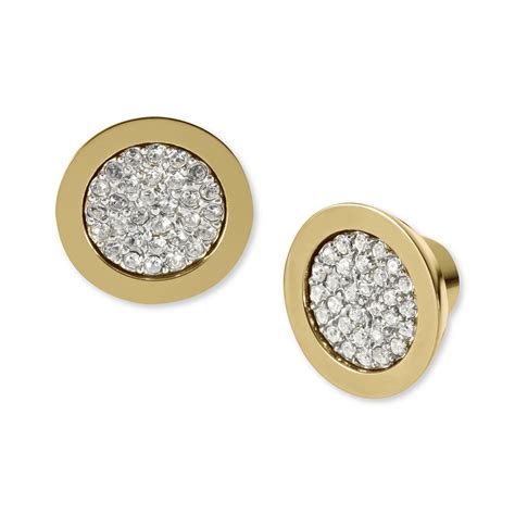 michael kors gold tone earrings|michael kors earrings clearance.